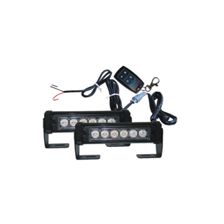 GL-812E RGB LED Car Wireless And Change Color Emergency Warning Strobe Grill Light Bar